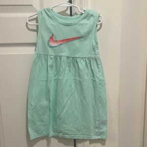 Nike Green Sleeveless Crew Neck Sundress